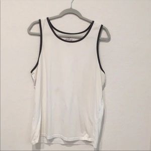 White mens tank top